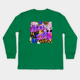 Fresh hell Kids Long Sleeve T-Shirt